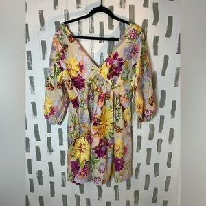 H&M bright floral dress